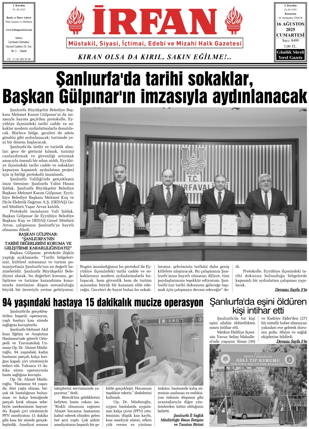 İrfan - İrfan Gazetesi Web Sitesi, Siverek Haber, Siverek Haberleri ...
