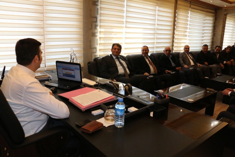 Başkan Ayhan ve meclis üyelerinden Kaymakam Yosunkaya’ya ziyaret