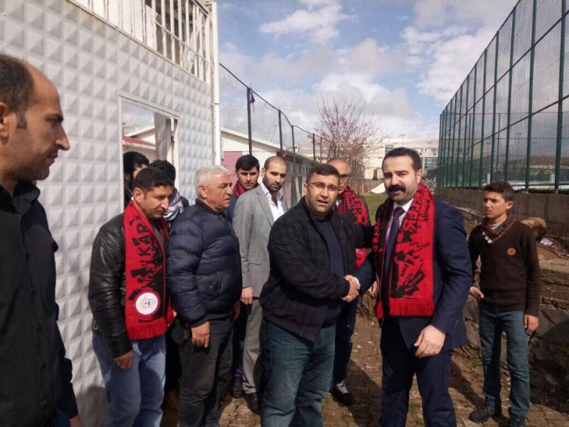 Ezacı İzol'dan Siverek Belediyespora destek ziyareti