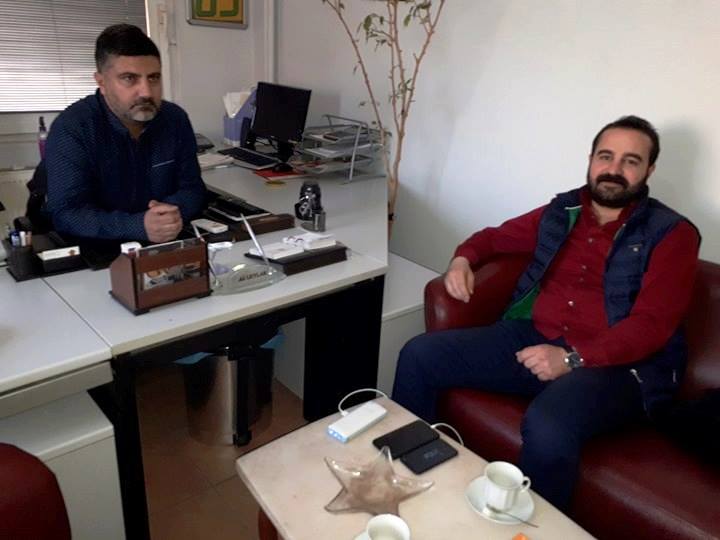 Genç kanaat önderi Eczacı İzol Şanlıurfa'da ajans bürolarını ziyaret etti