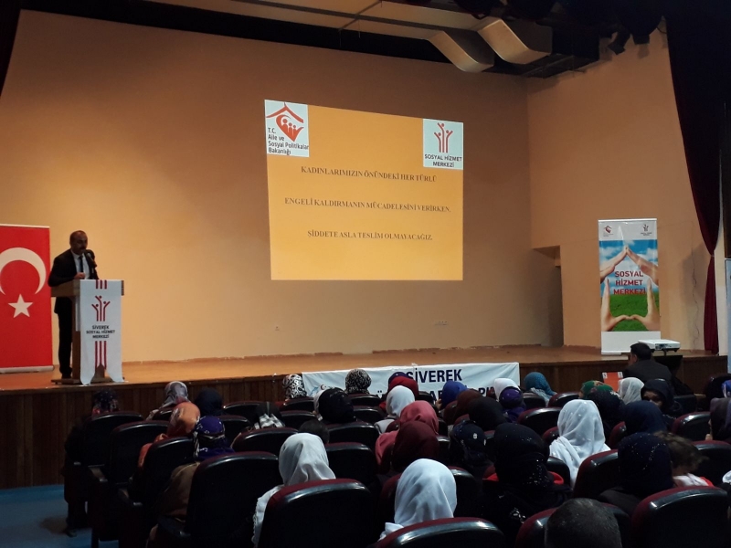 Siverek'te 'Kadına Yönelik Şiddetle Mücadele' semineri düzenlendi