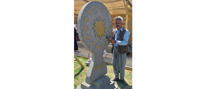 Siverek'ten Ahlat'a taştan Cumhurbaşkanlığı forsu hediyesi